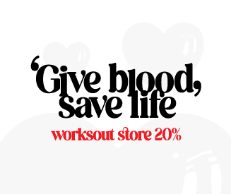 웍스아웃과 함께하는 Give blood, save life 프로모션