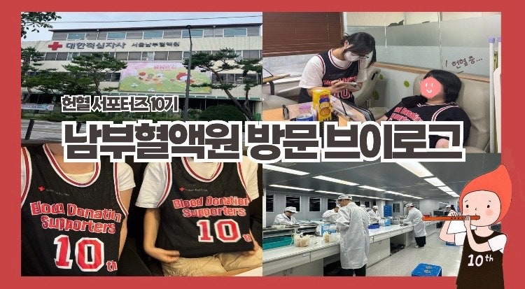 서울 남부 혈액원 방문 브이로그